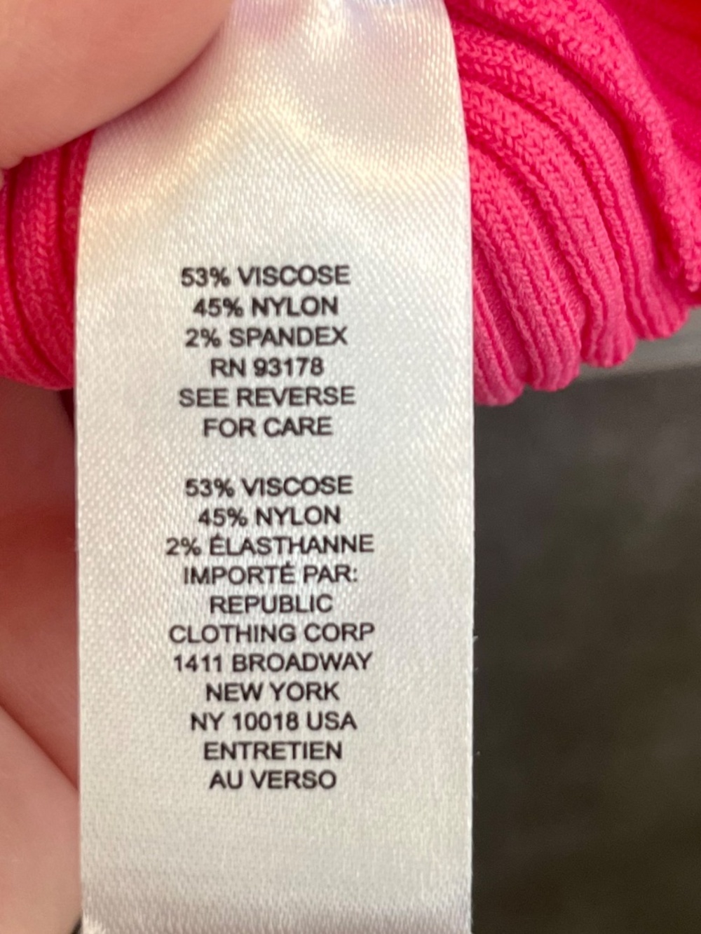 House of Harlow 1960 Hot Pink Ribbed Cross Over Halter Crop Top Size Medium - Picture 7 of 9